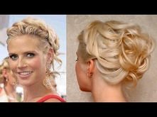 Prom hairstyle for medium long hair Curly updo Heidi Klum hochsteckfrisuren f...
