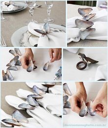      diy shell butterfly