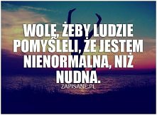 Wolę, żeby...
