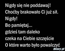 "Jedyną przegraną jest...