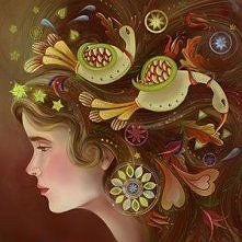 Distlefink Girl by Christina Hess,