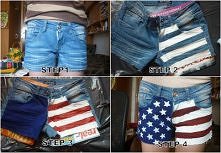 Amerykańskie spodenki DIY.
...