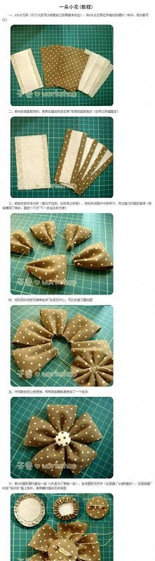 kwiatek z materiału