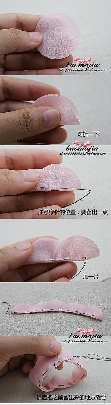 Kwiatki z materiału