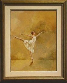 Baletnica w ciepłych kolorach