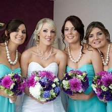 Niebiesko-fioletowe bukiety...