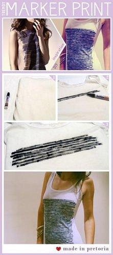 DIY fajny wzorek markerem :)