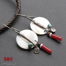 Kolczyki ETNICZNE PERŁOWE Z...