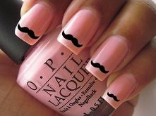 mustache nails^^