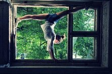 ja nawet szpagat na ziemi z...