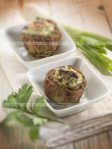 Pieczone karczochy z musztardą