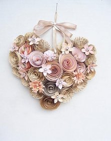 Serduszko shabby chic na śc...