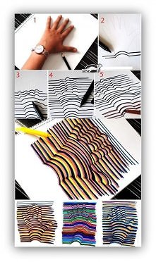 Namalowana ręka w 3d..