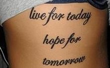 live for today, hope for to...
