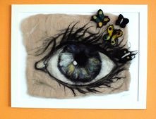 malowane wełna czesankową 3D