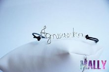 Bransoletka z imieniem Agnieszka. Ręcznie robiona. Możliwość zamówienia innych imion poprzez fp/blog