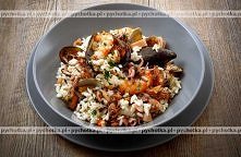 Paella z owocami morza
