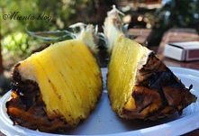 grilowany ananas z rumem