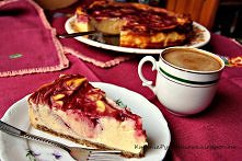 sernik z musem malinowym