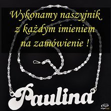 Idealiny pomysł na prezent, naszyjnik z DOWOLNYM IMIENIEM!!! SREBRO 925!!!!!