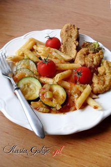 Makaron penne z cukinią
