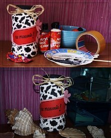 Trochę mi sie nudziło , a ze względu na to ze wrzucam  wraz z narzeczonym zawsze bilony z portfela do słoika wiec postanowiłam go trochę ożywić ;)))i jak Wam sie podoba moja Kro...