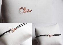 Bransoletka z własnym imieniem lub napisem.  Zrób ją sama. Link dodam w komentarzu :D *_*