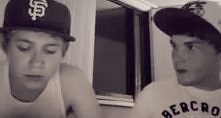 Niall and Josh ;P
twitcam 2012