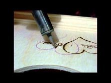 Pirografia - prezent na rocznicę Ślubu- zegar.