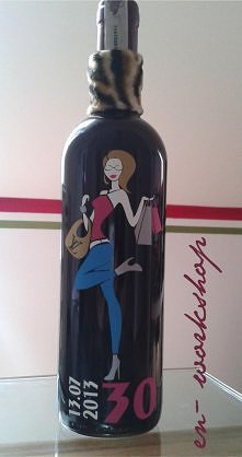 Butelka na 30 urodziny.