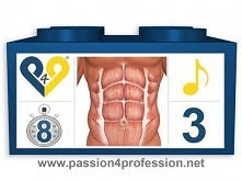 8 Min Abs Workout - Level 3 - P4P Music