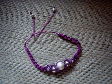 fioletowa bransoletka