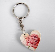 Brelok do kluczy handmade srece