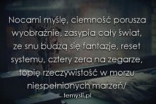 nocami myślę ...