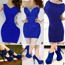 Kilka zestawów niebieskich ...