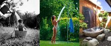 Prysznic w Twoim ogrodzie na zewnątrz w zieleni, jak ochłodzić się w upalne dni? Prysznic na Twojej działce