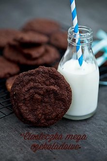 Razowe ciastka mega czekola...