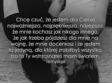 chcę czuć, ze jestem ważna :*