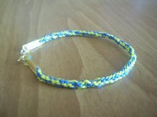 Żółto - niebieska bransolet...