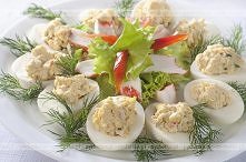 Jajka faszerowane warzywami