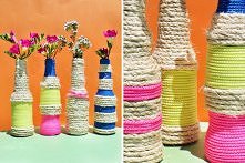 Kolorowe butelki DIY