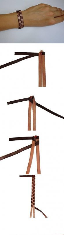 diy, quick, simple, leather, bracelet