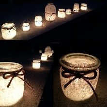 moja dzisiejsza praca - lampiony :)