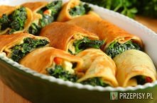Ruloniki ze szpinakiem