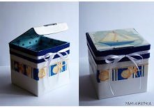 recyklingowe pudełko na biżuterię lub inne drobiazgi