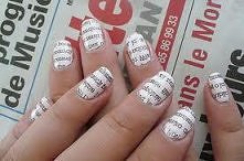 Gazeta na paznokciach moim zdaniem świetny pomysł ;)