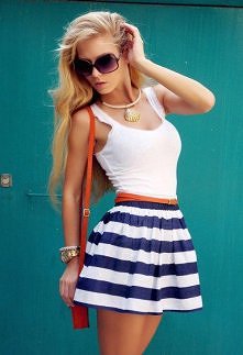 Spódnica w paski ...