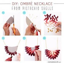 Naszyjnik z pomalowanych sz...