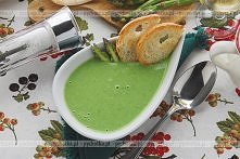 Krem ze szparagów z migdałami