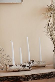 świecznik z brzozy eco